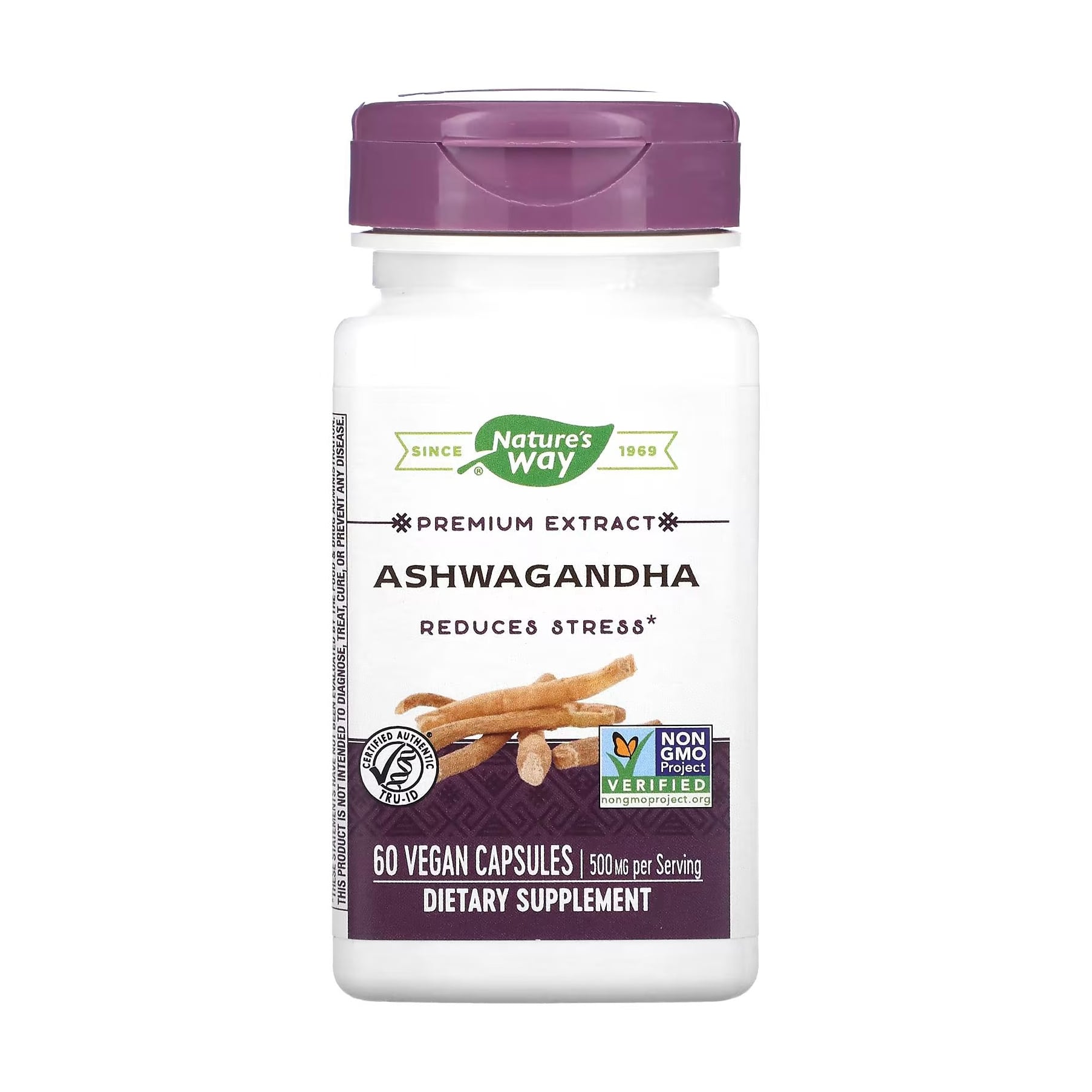 Ашваганда Nature's Way Ashwagandha 500 мг, 60 капсул